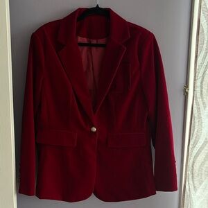 Elegant Red Women's Blazer
